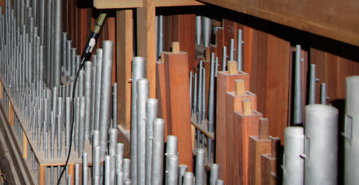 Pfeifenwerk der Friese-Orgel in Malchow