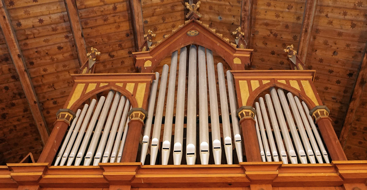 Troch-Orgel von 1888 in der Dorfkirche Mehmke (Sachsen-Anhalt). 2019 von der Stiftung gefördert