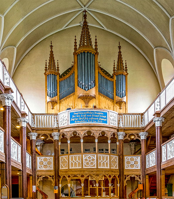 Orgel in der St.-Petri-Kirche zu Wörlitz (Sachsen-Anhalt)