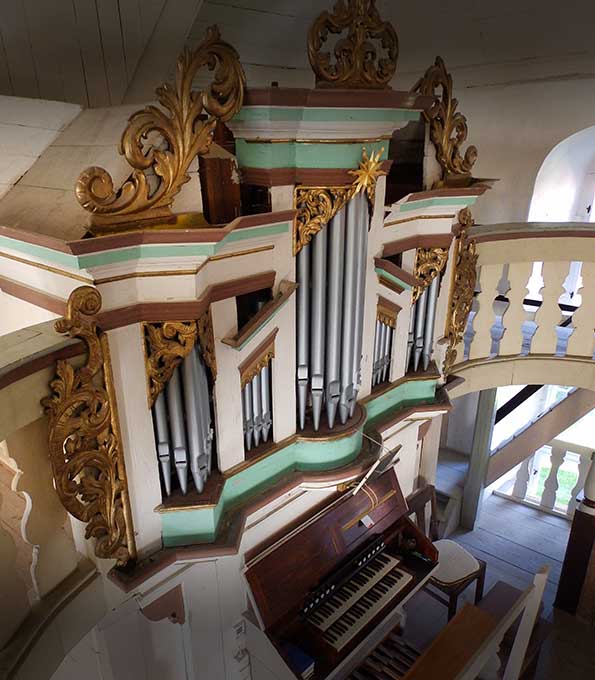 Ladegast-Orgel (1898) in St. Georg zu Namburg-Almrich (Sachsen-Anhalt)