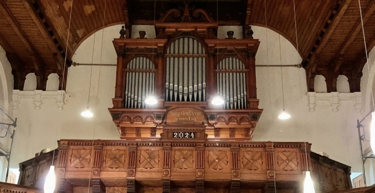 Eule-Orgel (1901) in der St.-Georgen-Kirche Waldkirchen (Sachsen)