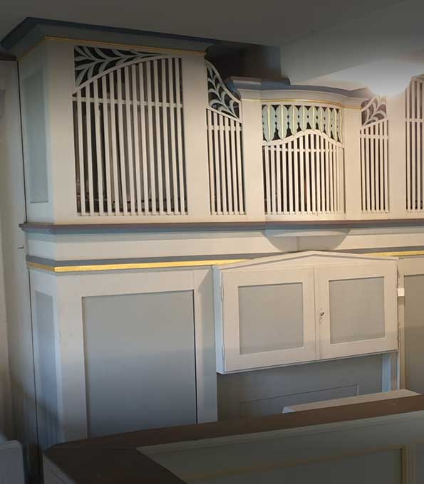 Gerhard-Orgel (1825) in der Dorfkirche Lichtenau (Thüringen)