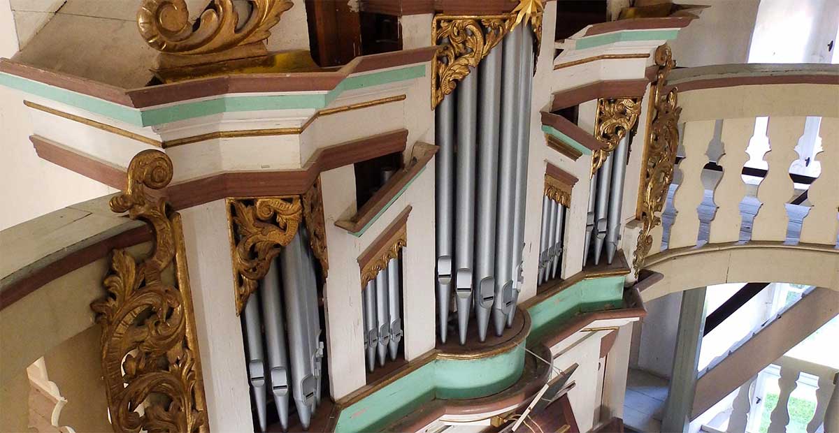 Ladegast-Orgel (1898) in St. Georg zu Namburg-Almrich (Sachsen-Anhalt)