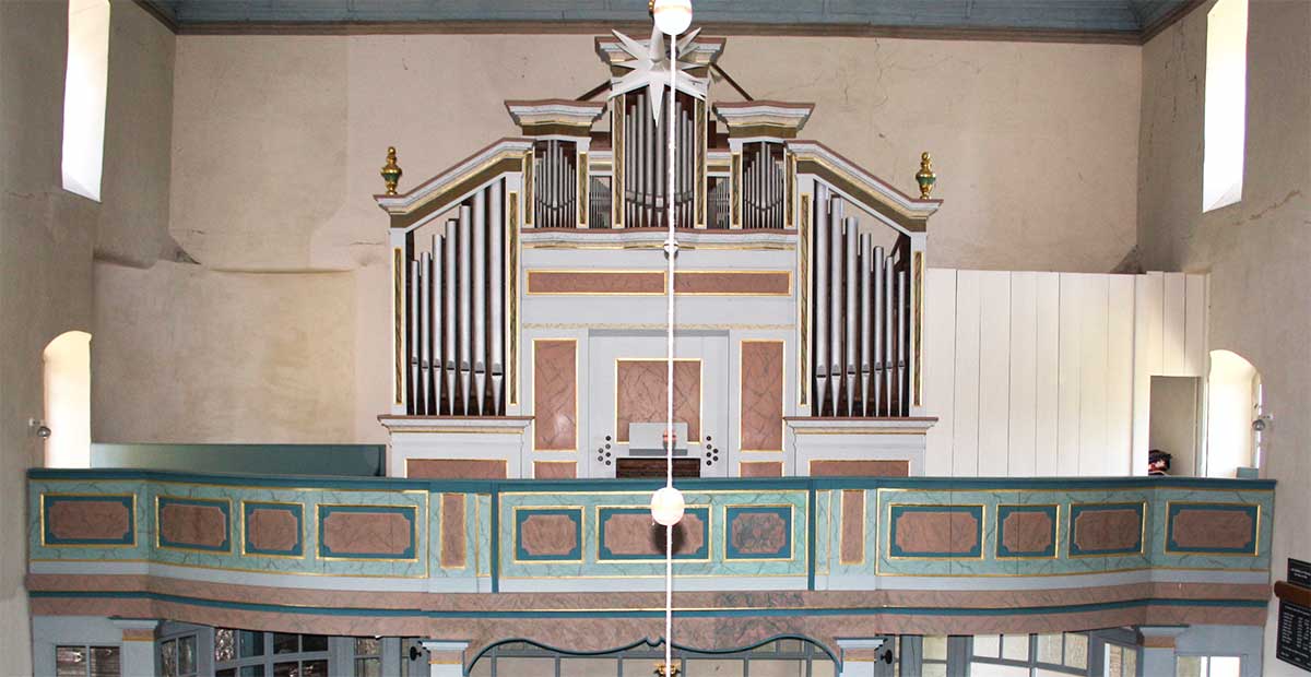 Gerhard-Orgel von 1777 in St. Laufrentius zu Donndorf/Roßleben-Wiehe (Thüringen)