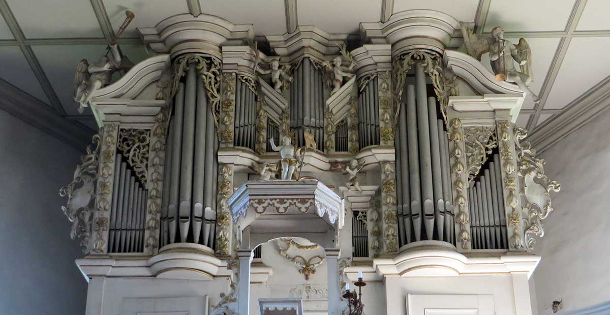 Hartung-Orgel (1728) in St. Laurentius zu Gebesee (Thüringen)