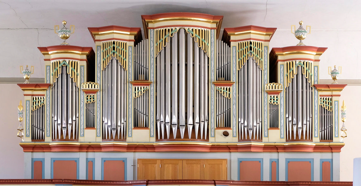 Bernhard-Orgel (1809) in der Dorfkirche Ober-Ohmen (Hessen)