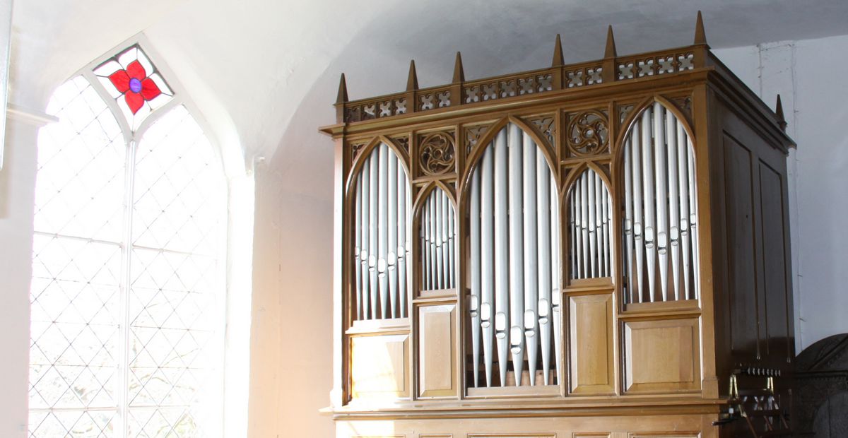 Lütkemüller-Orgel (1871) in der Dorfkirche Brunow (Mecklenburg-Vorpommern)